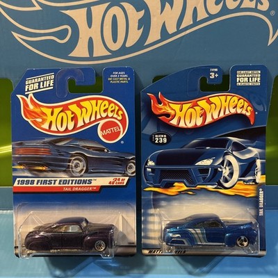 Hot Wheels Tail Dragger  Two Car lot  *Purple/Blue*