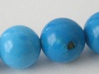 Samuel B. 925 Sterling Silver 18k Gold 8mm Turquoise Beaded Toggle Necklace 18” — photo 5