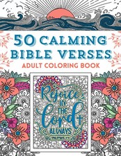 50 Calming Bible Verses: Adult Coloring Book: An Inspirational Bible Verse Color