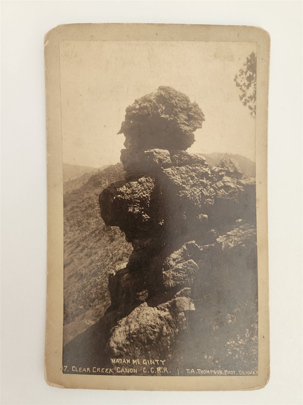 1870s antique CLEAR CREEK CANON co MADAM McGINTY T.A. THOMPSON Denver photo