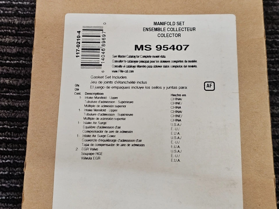 Junta plenum FEL-PRO MS 95407 compatível com Toyota Camry 3.0L 2006 - Imagem 3 de 4