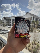 NeeDoh Swirlie Eggs Squishy Egg; Nee Doh Swirly Eggs, Easter Gift Squeeze Toy