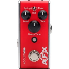 Fishman AFX AcoustiVerb Reverb Effects Pedal Red