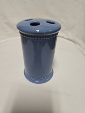 MARTHA STEWART EVERYDAY French Bead Toothbrush cup Holder - Periwinkle blue 4.75
