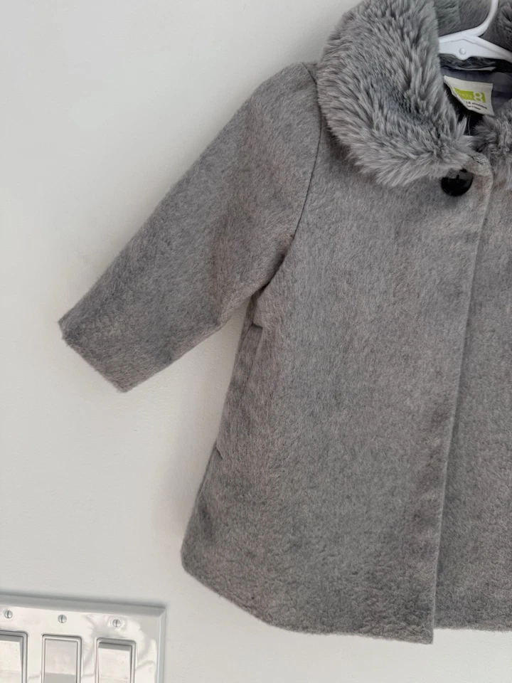 Crazy 8 女孩 学步儿童 灰色 Peacoat,12-18 mo 全新 — 第 3/4 张图片