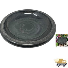 Durable 19" Bird Bath Bowl in Gray Fiber Clay - Ideal for Attracting Wildlife