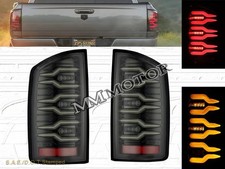2002-2006 Dodge Ram 150025003500 Luxx Series Led Tail Lights Alpha Black Ss