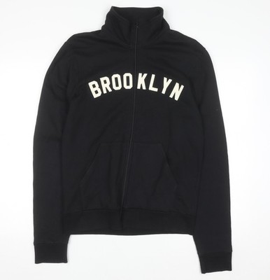 American Apparel Herren Sweatshirt schwarz Brooklyn Full Zip M