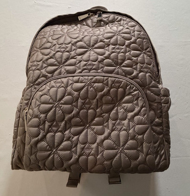 KATE SPADE TILLY FLORAL QUILTED FABRIC LARGE BACKPACK Beige KM259
