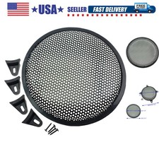 2 Pack 12 Inch Metal Mesh Speaker Grills Covers Subwoofer Grill Protective Ca...