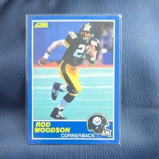 Score 1989 Rod Woodson Rookie #78 Pittsburgh Steelers NFL Football Card. rookie card picture