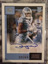 Panini 2021 Chronicles Score Dyami Brown Rookie Auto #SA-DYB North Carolina Foo…