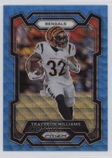2023 Panini Prizm Blue Wave Prizm 55/199 Trayveon Williams #59 0l8y