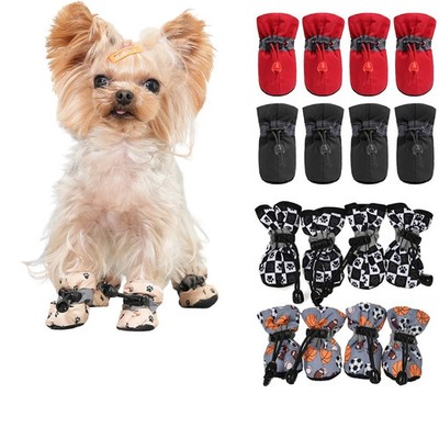 Hundeschuhe Winter Streifen Laufturnschuhe Anti-Rutsch Komfort