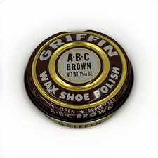 Vintage Griffin Shoe Polish Full Tin NOS