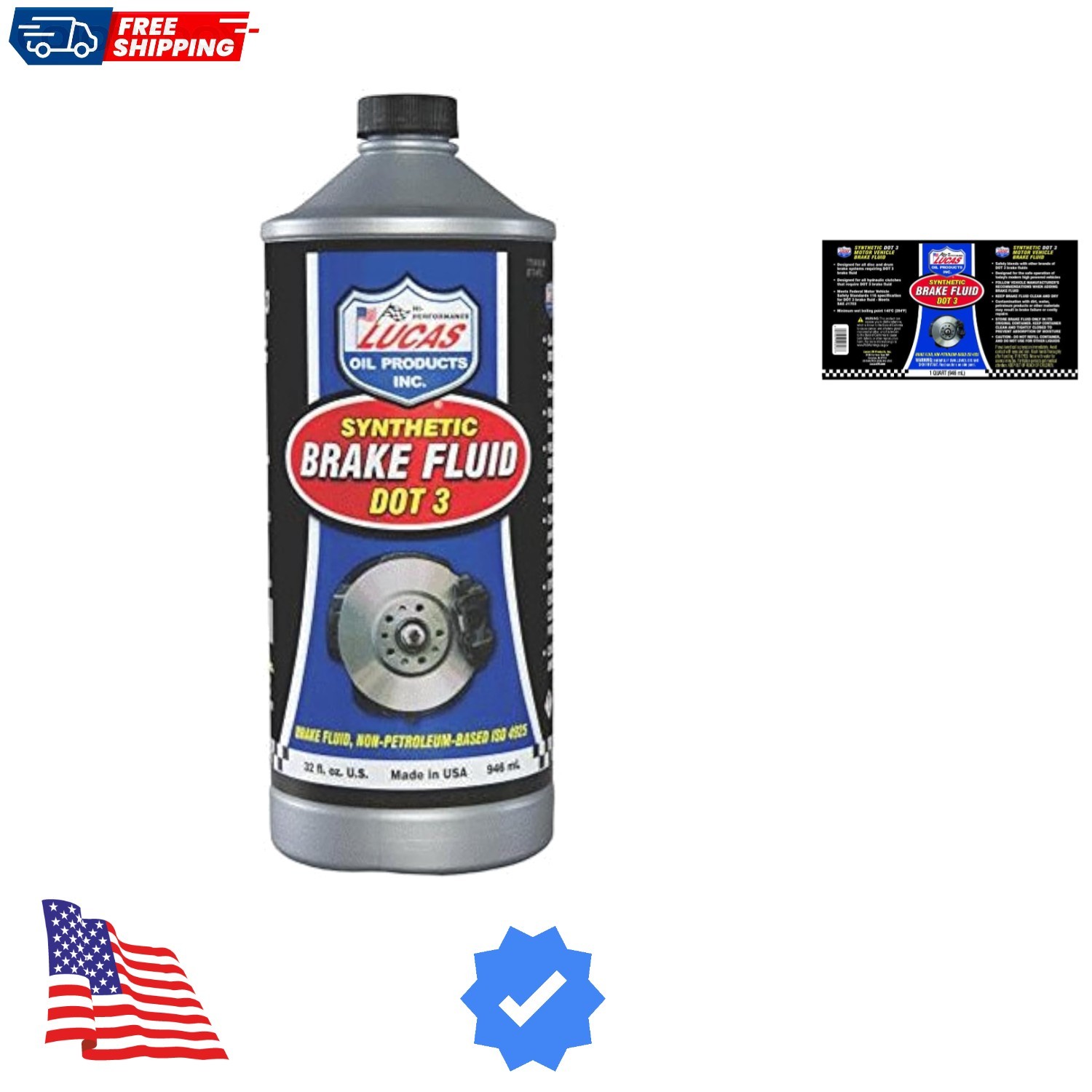 10826 Brake Fluid - 1 Quart