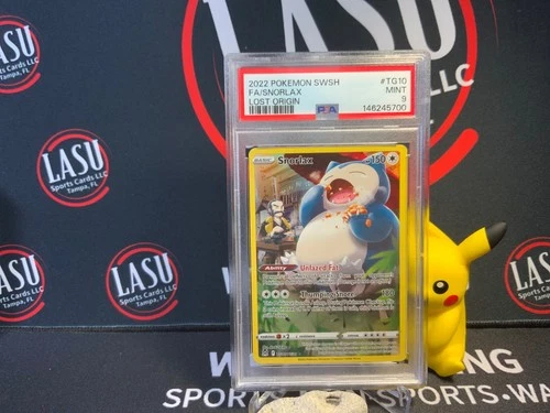 2022 Pokemon Sword & Shield SWSH Full Art Snorlax Lost Origin #TG10 PSA 9 Mint