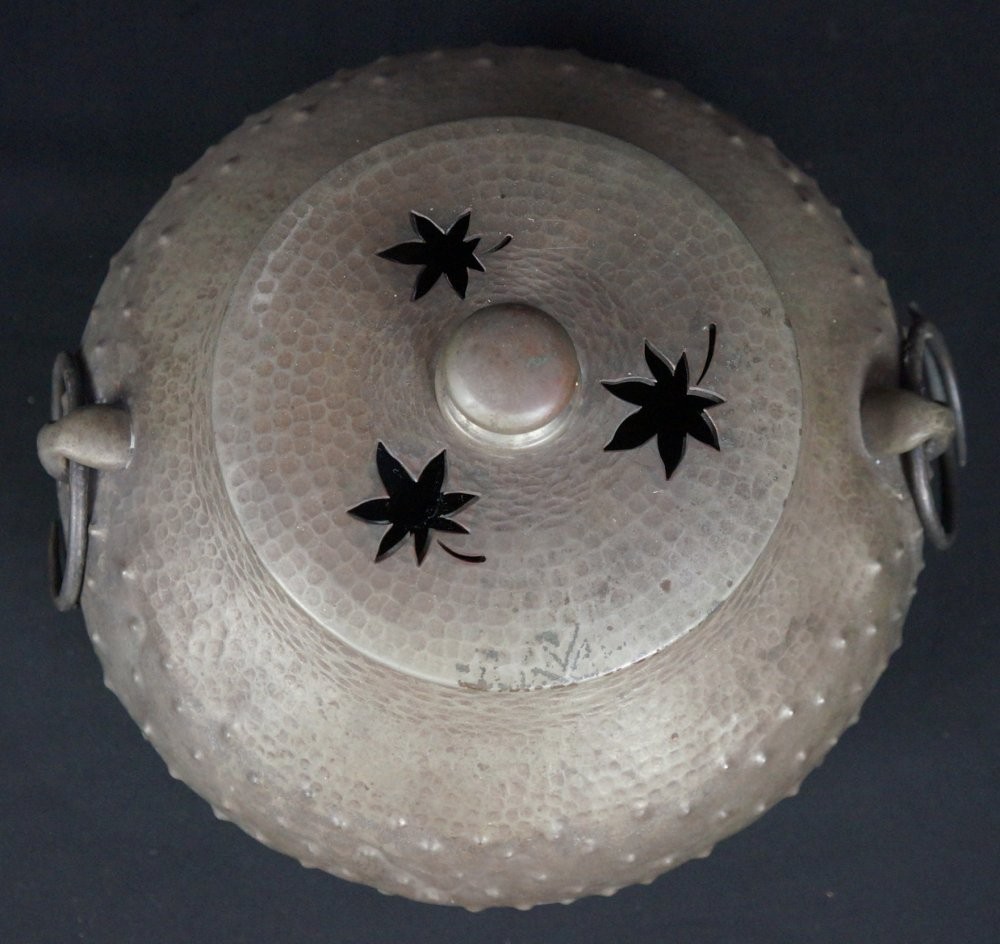 Antique Japan bronze Koro censer sculpture 1900 interior craft