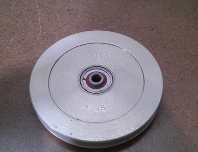 AIRCRAFT CABLE PULLY ASSEMBLY ALUMINUM By ATCO P/N M-4B USED