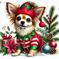 Chihuahua Acrylic Round Christmas Ornament CHOICE 