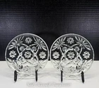 Vintage Anchor Hocking Star Of David Set of 2 Dessert Plates 7"-244E