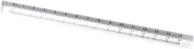 Transparent Triangle Ruler Small Architectural Scale Pocket Metric Plastic