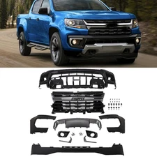 Front Bumper Cover Grille Assembly Kit Complete For Chevy Colorado Z71 2021-2022