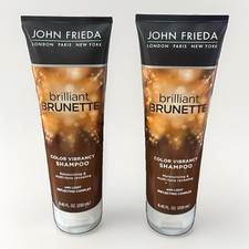 John Frieda Brilliant Brunette Color Vibrancy Shampoo, 2 Pack - 8.45oz. Each