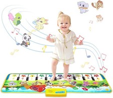 Foldable Musical Piano Mat for Toddlers - 39.5" x 14" with Adjustable Volume
