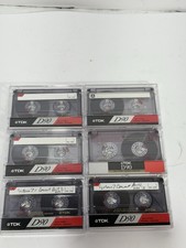 Lot of 6 Used TDK D90 Normal Bias Pre Recorded Lot Selling As Blanks
