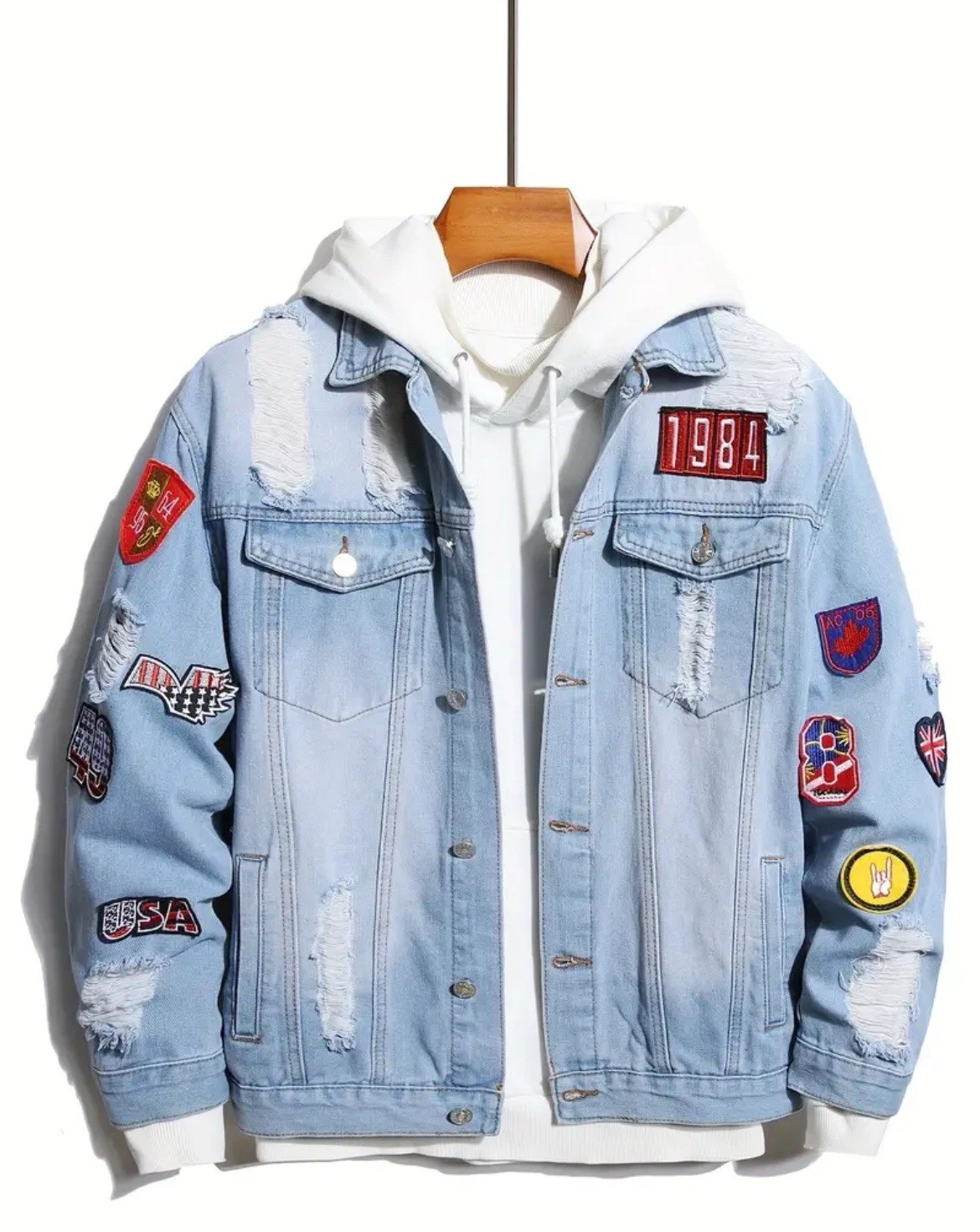 Light Blue Denim Men’s Jacket