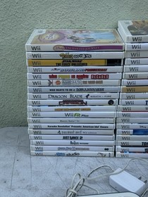 Nintendo Wii Console BUNDLE LOT + 37 Games RVL-001 + RVL-101(MDE)  + Controllers