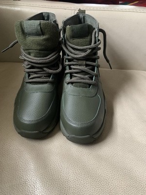 Nike Air Max Goaterra 2.0 Cargo Khaki Olive Leather Boots DD5016-300 M9/ W10.5