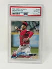 SHOHEI OHTANI 2018 TOPPS UPDATE US1 RC PITCHING IN RED JERSEY  PSA 10