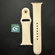 Apple Watch Sport Band 38mm 40/41 Genuine OEM Antique White Gold M/L Used