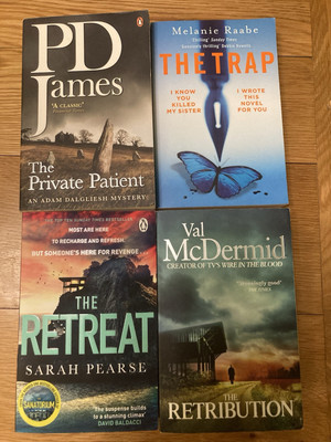 Books- Adult Fiction 4 x Thillers bundled 