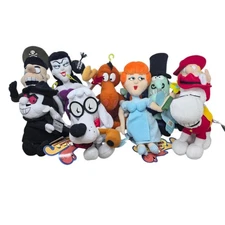 Rocky Bullwinkle Plush Lot CVS Stuffins 2000 Bean Bag Set of 9 Tags Boris Natash