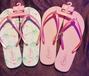 candies flip flops wedge