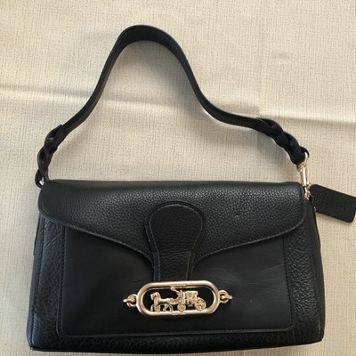 ï¸NWT Coach Small Jade Leather Crossbody Shoulder Bag Purse Black New MSRP $350 193971584577 | eBay