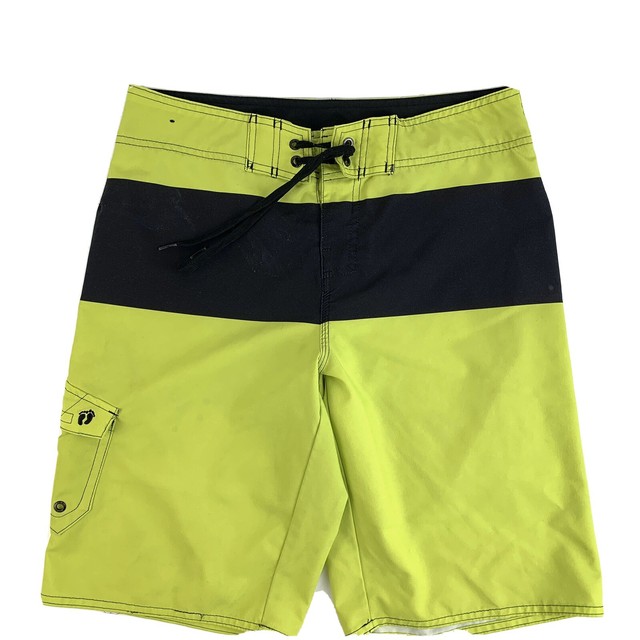 HANG TEN Men's Board Shorts Lined Swim Shorts Size 30 Lime Green eBay