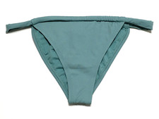 Shade  Shore Womens M 8-10 Green Low Rise High Leg Extra Cheeky Bikini Bottom