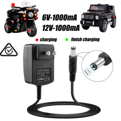 6V/12V Kids Car Battery Charger Electric Toy motorcycle Scooter