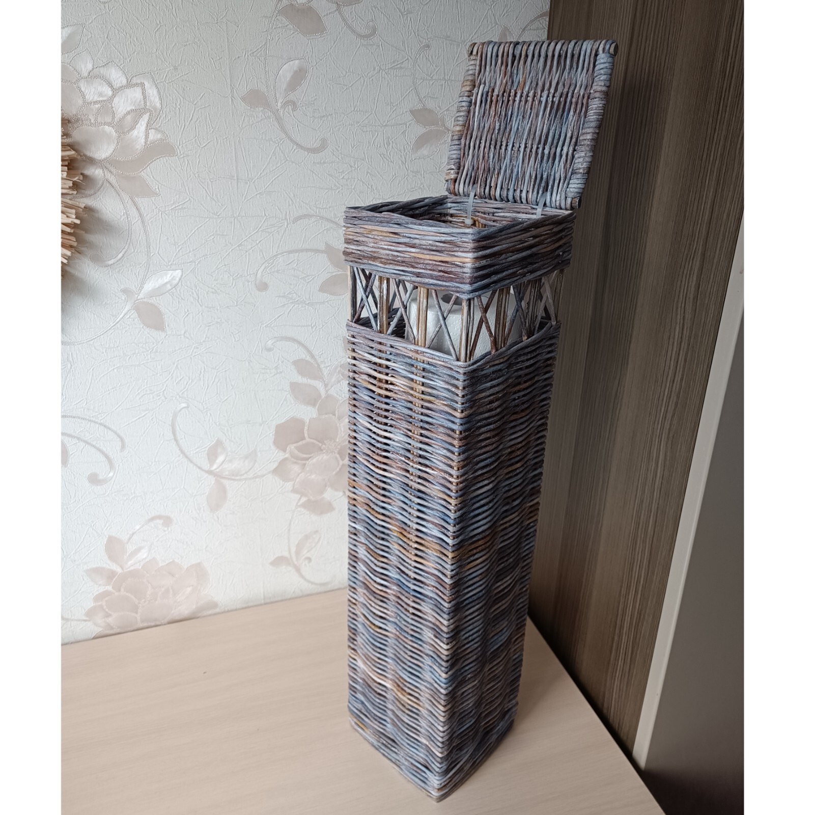 Wicker basket for toilet paper storage | eBay