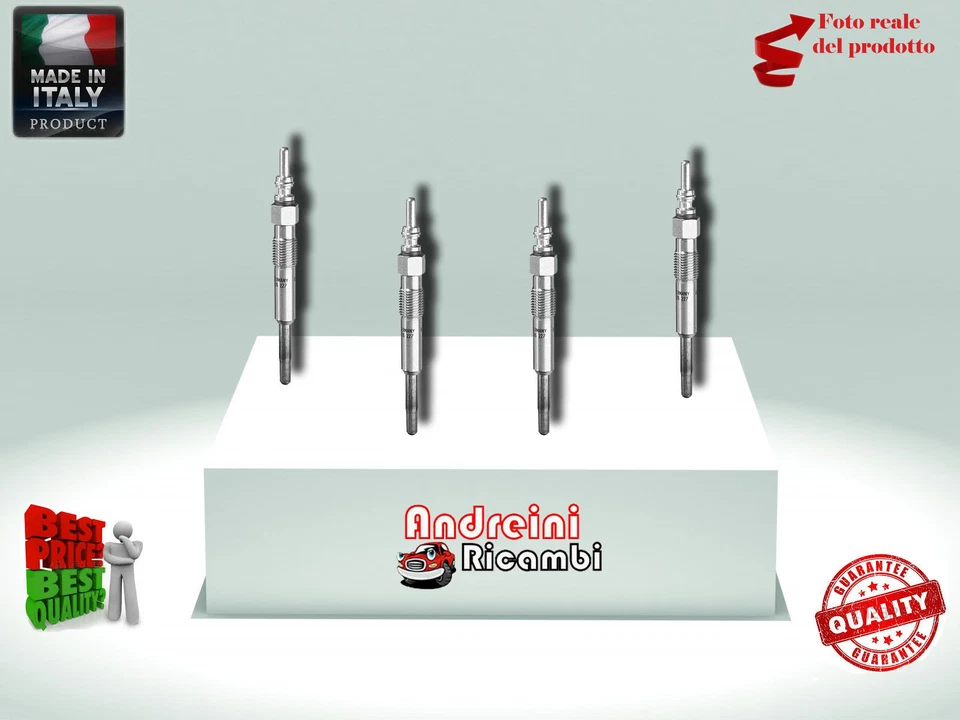 KIT 4 CANDELETTE AUDI A4 (8D2,B5) 1.9 TDI 85KW 116CV DAL 2000 -> 2000 855MJ - Immagine 2 di 2