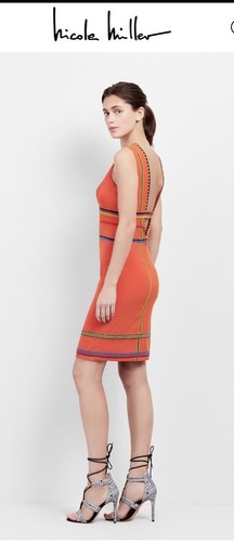 NICOLE MILLER CHAQUIRA PLUNGE BEADED DA10015 $660 Size Sample 4 - Picture 7 of 7