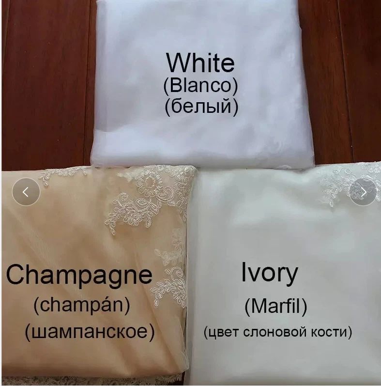 Elegant Detachable Long Sleeve Lace Wedding Dress A Line Square Neck Bridal Gown - Image 4 of 4