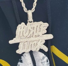 1.56ct Passing Tester Moissanite Men's Customized Name Pendant 925 Silver