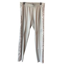 ADIDAS AeroReady Women's Athletic Pants Gray w/ Gray Camo Stripes Size Large