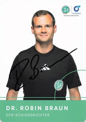 Benjamin Brand UH DFB Schiedsrichter original signiert Autogrammkarte 3646 G