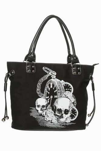 Banned Calaveras Rosas Reloj Steampunk Gótico Bolso Bolsa Alternativa Punk  | eBay